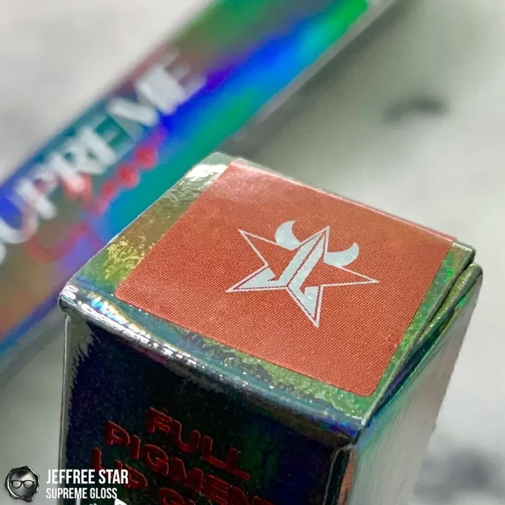 JEFFREE STAR HALLOWEEN 21 SUPREME GLOSS FULL PIGMENT LIP COLOR DEVIL HORNS RED